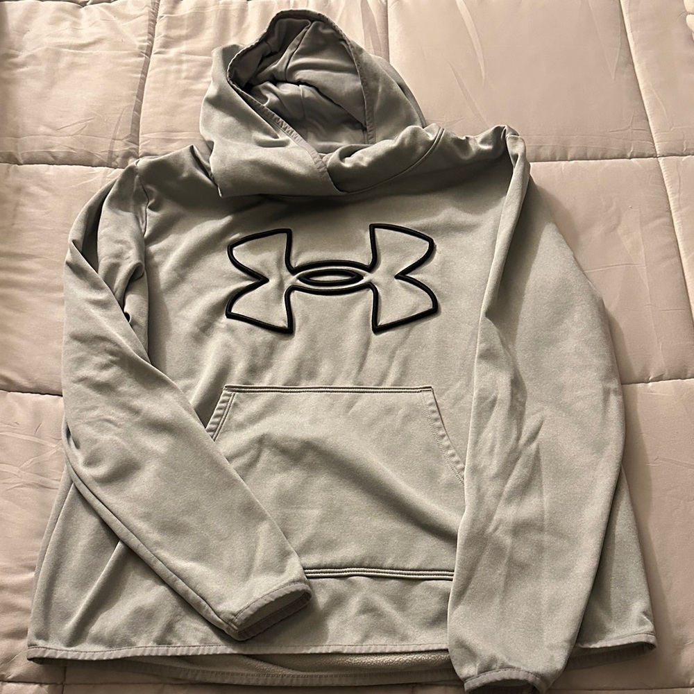 Under Armour Gray Hoodie with Black Logo